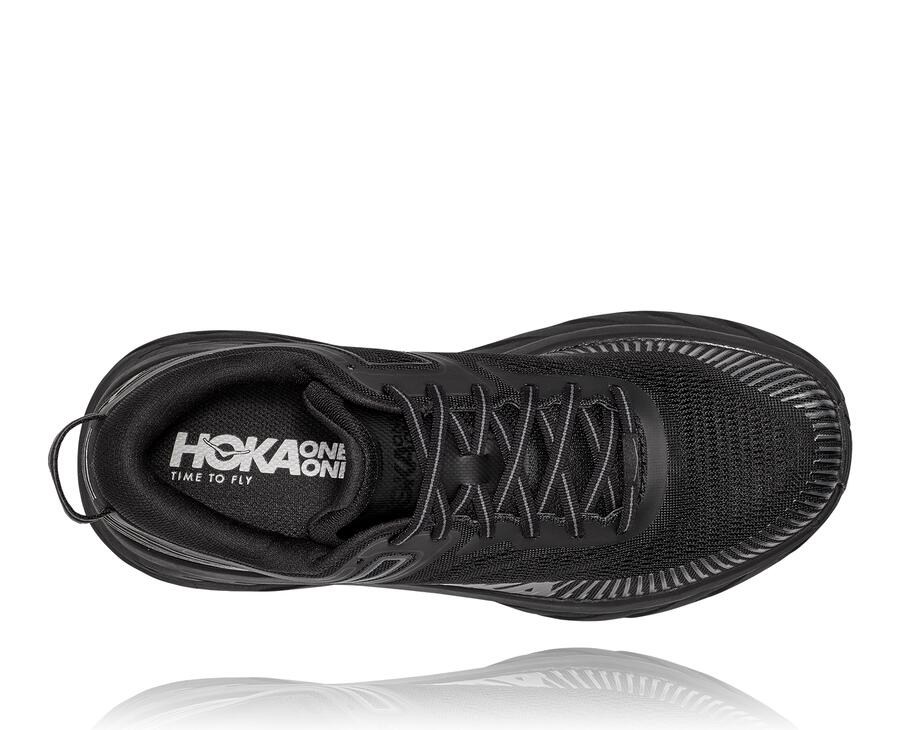 Hoka One One Running Shoes Mens Black - Bondi 7 - 35016KJPI